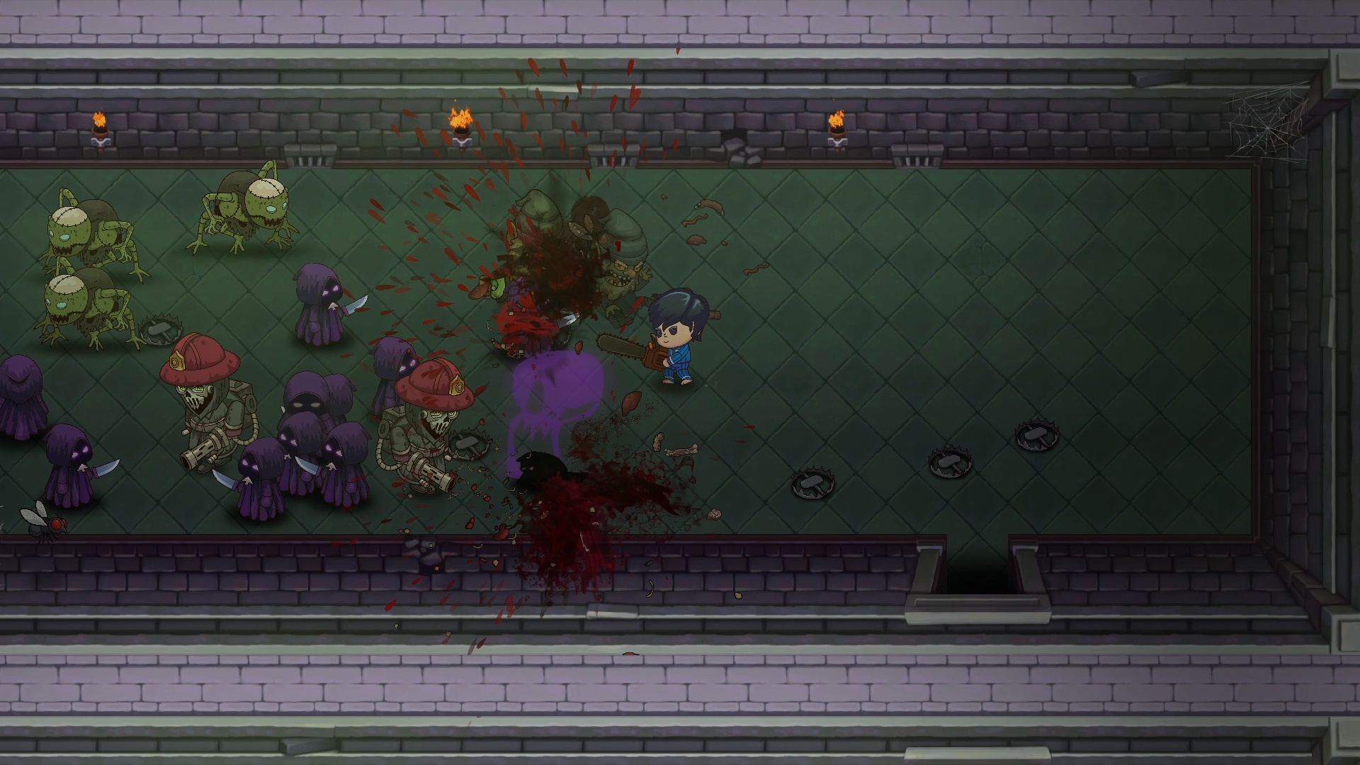 A horde of nightmare creatures closing in